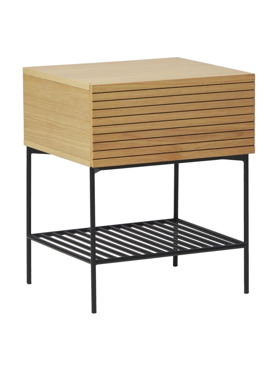 Westwing Collection Holz-Nachttisch Johanna mit Schublade, B 45 x H 56 cm 1 Westwing Collection Holz-Nachttisch Johanna mit Schublade, B 45 x H 56 cm
