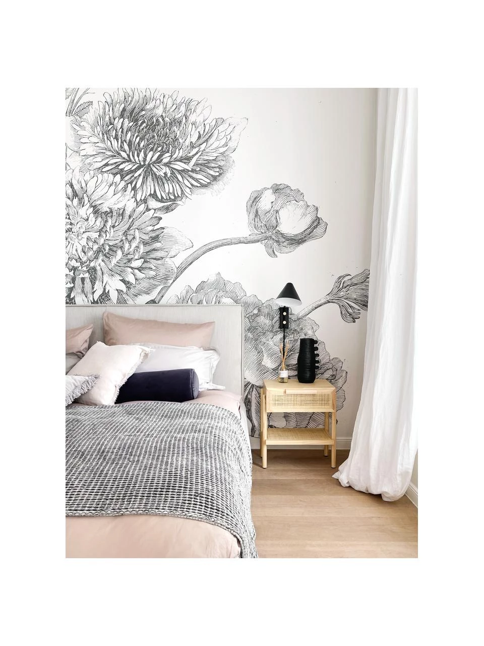 Bloomingville Holz-Nachttisch Manon mit Rattangeflecht, B 49 x T 36 cmNur noch 1 Artikel verfügbar 2 Bloomingville Holz-Nachttisch Manon mit Rattangeflecht, B 49 x T 36 cmNur noch 1 Artikel verfügbar – Bild 2