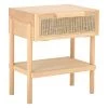 Bloomingville Holz-Nachttisch Manon mit Rattangeflecht, B 49 x T 36 cmNur noch 1 Artikel verfügbar