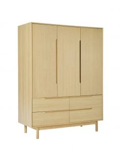 Westwing Collection Kleiderschrank Cassy aus Eichenholzfurnier, 3-türig, B 148 x H 195 cm 9 Westwing Collection Kleiderschrank Cassy aus Eichenholzfurnier, 3-türig, B 148 x H 195 cm -Schlafzimmer Verkäufe 2022 Kleiderschrank Cassy aus Eichenholzfurnier 3 turig 3