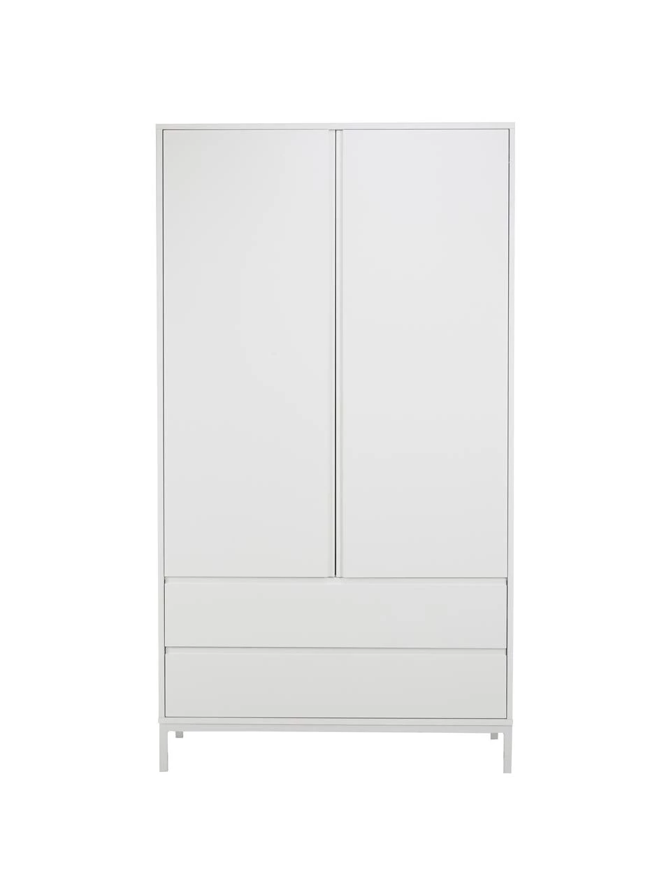 Westwing Collection Kleiderschrank Ikaro in Weiß, 2-türig, B 110 x H 200 cm 5 Westwing Collection Kleiderschrank Ikaro in Weiß, 2-türig, B 110 x H 200 cm – Bild 5