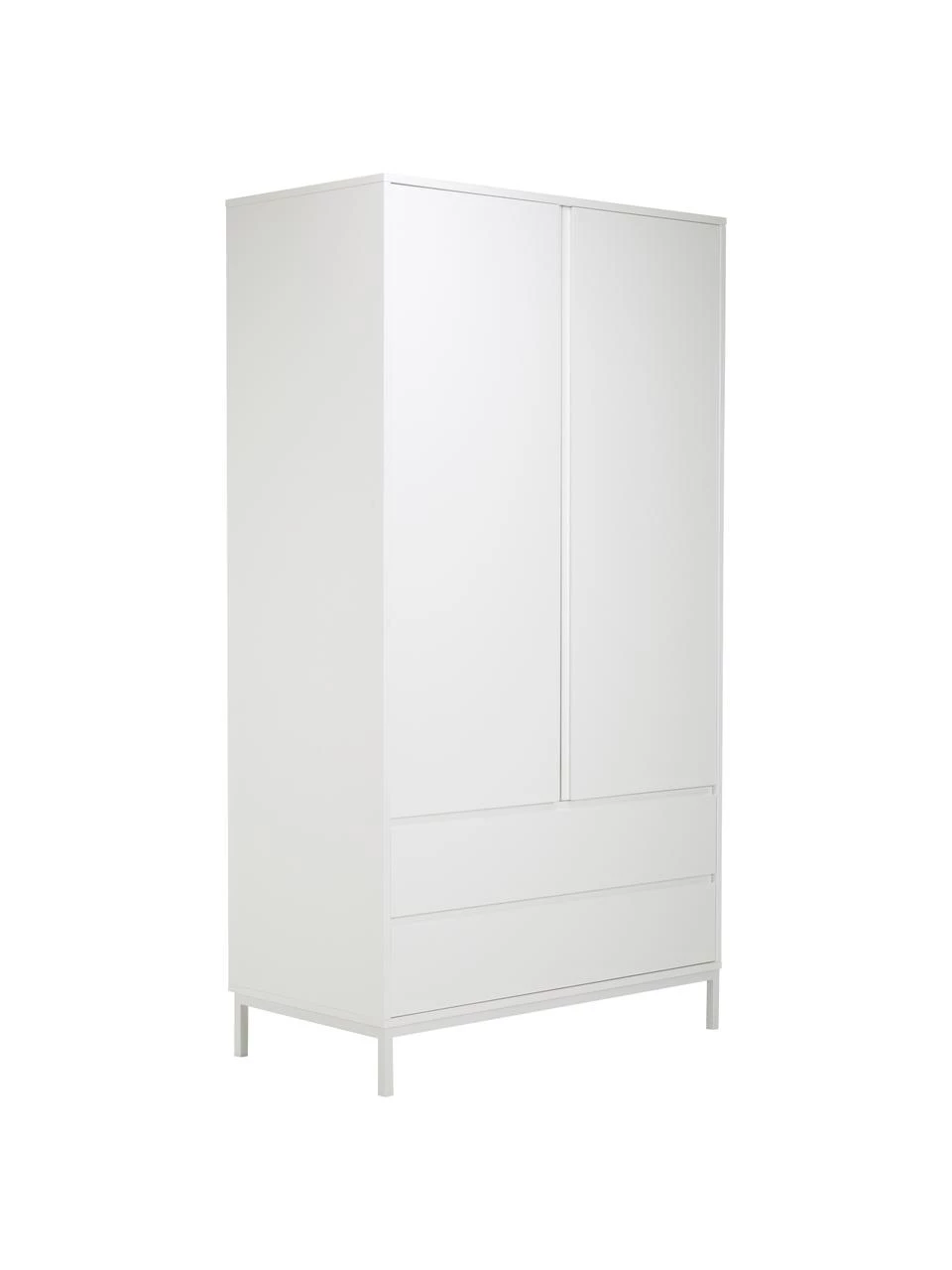 Westwing Collection Kleiderschrank Ikaro in Weiß, 2-türig, B 110 x H 200 cm 1 Westwing Collection Kleiderschrank Ikaro in Weiß, 2-türig, B 110 x H 200 cm