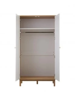 Westwing Collection Kleiderschrank Nathan in Weiß, 2-türig, B 100 x H 186 cm -Schlafzimmer Verkäufe 2022 Kleiderschrank Nathan in Weiss 2 turig 3