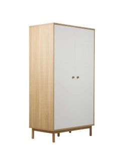 Westwing Collection Kleiderschrank Nathan in Weiß, 2-türig, B 100 x H 186 cm -Schlafzimmer Verkäufe 2022 Kleiderschrank Nathan in Weiss 2 turig 4