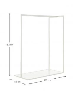 Westwing Collection Kleiderstange Pacey in Weiß mit Marmor-Optik, B 120 x H 152 cm -Schlafzimmer Verkäufe 2022 Kleiderstange Pacey in Weiss mit Marmor Optik 3