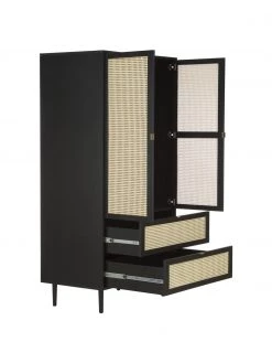 Westwing Collection Kleiner Kleiderschrank Aries mit Wiener Geflecht, 2-t&uuml;rig, B 100 x H 194 cm -Schlafzimmer Verkäufe 2022 Kleiner Kleiderschrank Aries mit Wiener Geflecht 2 turig 11