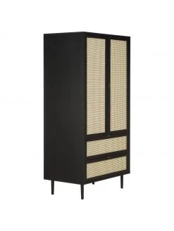 Westwing Collection Kleiner Kleiderschrank Aries mit Wiener Geflecht, 2-t&uuml;rig, B 100 x H 194 cm -Schlafzimmer Verkäufe 2022 Kleiner Kleiderschrank Aries mit Wiener Geflecht 2 turig 9