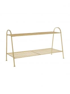 Madam Stoltz Kleines Schuhregal Anna mit 2 Ablageflächen, B 64 x H 37 cm