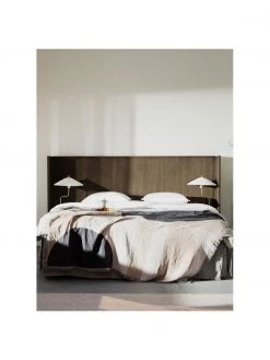 Schlafzimmer Verkäufe 2022 -Schlafzimmer Verkäufe 2022 Kopfteil Redmond aus Eichenholz mit Ablageflache 1