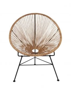 Westwing Collection Loungesessel Bahia aus Kunststoff-Geflecht in Rattanoptik, B 81 x T 73 cm -Schlafzimmer Verkäufe 2022 Loungesessel Bahia aus Kunststoff Geflecht in Rattanoptik 3