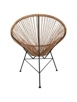 Westwing Collection Loungesessel Bahia aus Kunststoff-Geflecht in Rattanoptik, B 81 x T 73 cm -Schlafzimmer Verkäufe 2022 Loungesessel Bahia aus Kunststoff Geflecht in Rattanoptik 5