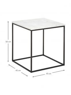 Westwing Collection Marmor-Beistelltisch Alys, B 45 x H 50 cm -Schlafzimmer Verkäufe 2022 Marmor Beistelltisch Alys 14