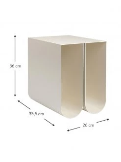 Kristina Dam Metall-Beistelltisch Curved in Beige, B 26 x H 36 cm -Schlafzimmer Verkäufe 2022 Metall Beistelltisch Curved in Beige 2