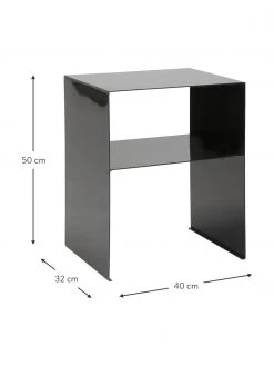 House Doctor Metall-Beistelltisch Fari in Schwarz, B 40 x T 32 cm 6 House Doctor Metall-Beistelltisch Fari in Schwarz, B 40 x T 32 cm -Schlafzimmer Verkäufe 2022 Metall Beistelltisch Fari in Schwarz 2