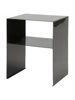 House Doctor Metall-Beistelltisch Fari in Schwarz, B 40 x T 32 cm