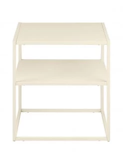 Westwing Collection Metall-Beistelltisch Neptun mit Ablage in Beige, B 45 x T 40 cm -Schlafzimmer Verkäufe 2022 Metall Beistelltisch Neptun mit Ablage in Beige 4