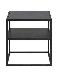 Westwing Collection Metall-Beistelltisch Neptun mit Ablage in Schwarz, B 45 x T 40 cm -Schlafzimmer Verkäufe 2022 Metall Beistelltisch Neptun mit Ablage in Schwarz 4