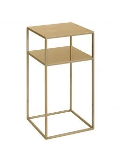 Metall-Beistelltisch Tensio in Messingfarben, B 30 x T 30 cm