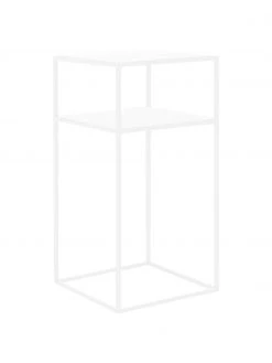 Metall-Beistelltisch Tensio in Weiß, B 30 x T 30 cm