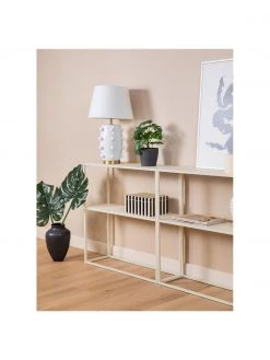 Westwing Collection Metall-Regal Neptun mit Ablage in Beige, B 80 x H 80 cm -Schlafzimmer Verkäufe 2022 Metall Regal Neptun mit Ablage in Beige 3