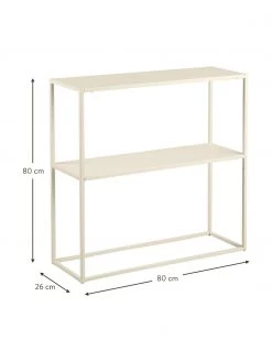 Westwing Collection Metall-Regal Neptun mit Ablage in Beige, B 80 x H 80 cm -Schlafzimmer Verkäufe 2022 Metall Regal Neptun mit Ablage in Beige 4