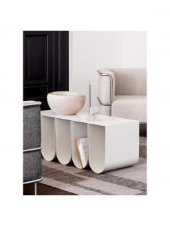 Kristina Dam Metall-Sitzbank Curved in Weiß, B 110 x H 42 cm -Schlafzimmer Verkäufe 2022 Metall Sitzbank Curved in Weiss 5