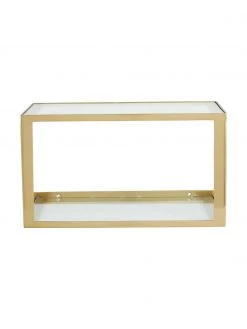 Nordal Metall-Wandregal Nera in Goldfarben, B 36 x H 20.5 cm -Schlafzimmer Verkäufe 2022 Metall Wandregal Nera in Goldfarben 3