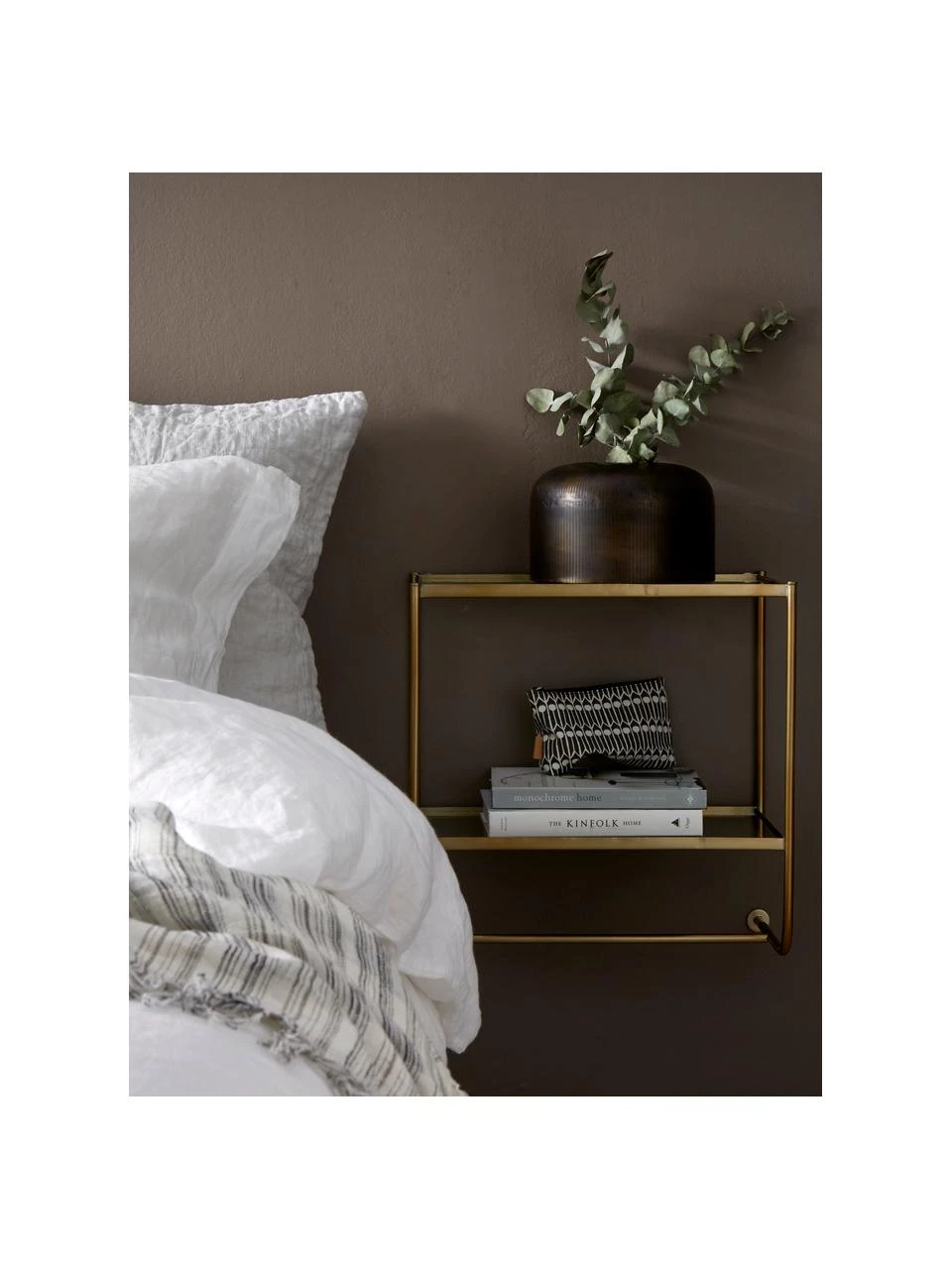 Metall-Wandregal Thelma in Gold, B 53 x H 52 cm 2 Metall-Wandregal Thelma in Gold, B 53 x H 52 cm – Bild 2