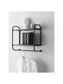 Schlafzimmer Verkäufe 2022 -Schlafzimmer Verkäufe 2022 Metall Wandregal Thelma in Schwarz 6