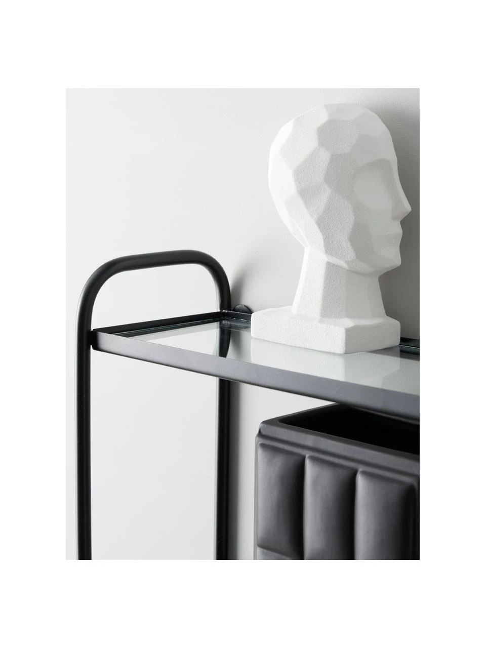 Metall-Wandregal Thelma in Schwarz, B 43 x H 42 cm 5 Metall-Wandregal Thelma in Schwarz, B 43 x H 42 cm – Bild 5