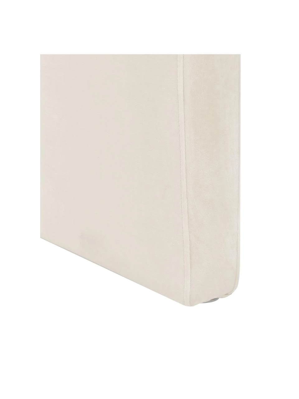 Westwing Collection Moderne Samt-Polsterbank Penelope in Cremeweiß, B 110 x H 46 cm 6 Westwing Collection Moderne Samt-Polsterbank Penelope in Cremeweiß, B 110 x H 46 cm – Bild 6