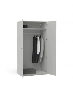 Westwing Collection Modularer Drehtürenschrank Charlotte in Grau, 100 cm Breite, mehrere Varianten, Basic Interior, Höhe 200 cm 9 Westwing Collection Modularer Drehtürenschrank Charlotte in Grau, 100 cm Breite, mehrere Varianten, Basic Interior, Höhe 200 cm -Schlafzimmer Verkäufe 2022 Modularer Drehturenschrank Charlotte in Grau 100 cm Breite mehrere Varianten 3