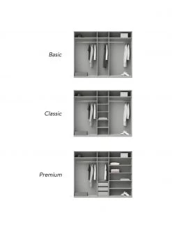 Westwing Collection Modularer Drehtürenschrank Charlotte in Grau, 250 cm Breite, mehrere Varianten, Basic Interior, Höhe 200 cm 8 Westwing Collection Modularer Drehtürenschrank Charlotte in Grau, 250 cm Breite, mehrere Varianten, Basic Interior, Höhe 200 cm -Schlafzimmer Verkäufe 2022 Modularer Drehturenschrank Charlotte in Grau 250 cm Breite mehrere Varianten 2