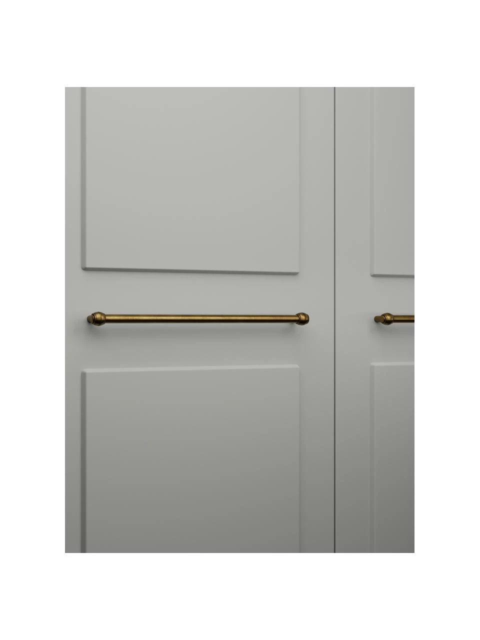 Westwing Collection Modularer Drehtürenschrank Charlotte in Grau, 250 cm Breite, mehrere Varianten, Basic Interior, Höhe 200 cm 6 Westwing Collection Modularer Drehtürenschrank Charlotte in Grau, 250 cm Breite, mehrere Varianten, Basic Interior, Höhe 200 cm – Bild 6