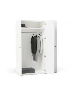 Westwing Collection Modularer Drehtürenschrank Charlotte in Weiß, 150 cm Breite, mehrere Varianten, Basic Interior, Höhe 200 cm -Schlafzimmer Verkäufe 2022 Modularer Drehturenschrank Charlotte in Weiss 150 cm Breite mehrere Varianten 2