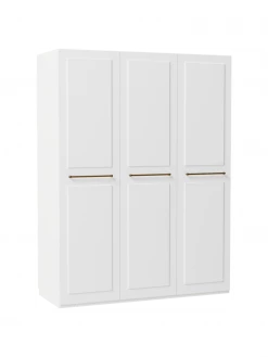 Westwing Collection Modularer Drehtürenschrank Charlotte in Weiß, 150 cm Breite, mehrere Varianten, Basic Interior, Höhe 200 cm