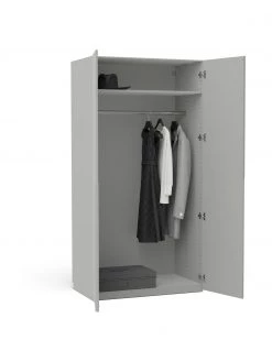 Westwing Collection Modularer Drehtürenschrank Leon in Grau, 100 cm Breite, mehrere Varianten, Basic Interior, Höhe 200 cm -Schlafzimmer Verkäufe 2022 Modularer Drehturenschrank Leon in Grau 100 cm Breite mehrere Varianten 2