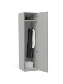 Westwing Collection Modularer Drehtürenschrank Leon in Grau, 50 cm Breite, mehrere Varianten, Basic Interior, Höhe 200 cm -Schlafzimmer Verkäufe 2022 Modularer Drehturenschrank Leon in Grau 50 cm Breite mehrere Varianten 3