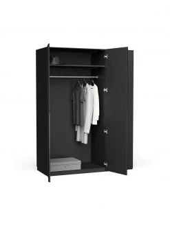 Westwing Collection Modularer Drehtürenschrank Leon in Schwarz, 150 cm Breite, mehrere Varianten, Basic Interior, Höhe 200 cm -Schlafzimmer Verkäufe 2022 Modularer Drehturenschrank Leon in Schwarz 150 cm Breite mehrere Varianten 3