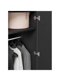 Westwing Collection Modularer Drehtürenschrank Leon in Schwarz, 50 cm Breite, mehrere Varianten, Basic Interior, Höhe 200 cm -Schlafzimmer Verkäufe 2022 Modularer Drehturenschrank Leon in Schwarz 50 cm Breite mehrere Varianten 4