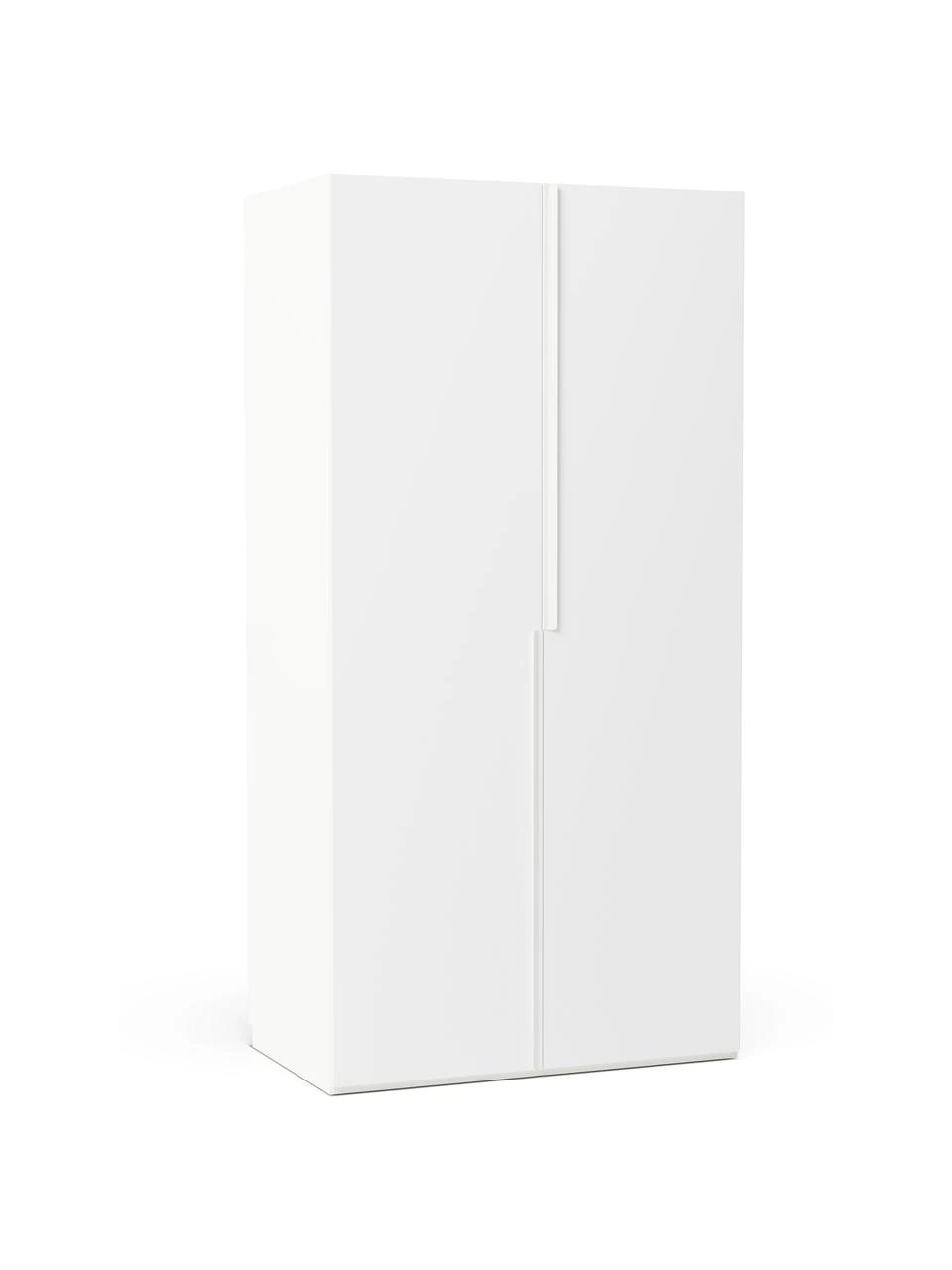 Westwing Collection Modularer Drehtürenschrank Leon in Weiß, 100 cm Breite, mehrere Varianten, Basic Interior, Höhe 200 cm 1 Westwing Collection Modularer Drehtürenschrank Leon in Weiß, 100 cm Breite, mehrere Varianten, Basic Interior, Höhe 200 cm