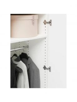 Westwing Collection Modularer Drehtürenschrank Leon in Weiß, 50 cm Breite, mehrere Varianten, Basic Interior, Höhe 200 cm -Schlafzimmer Verkäufe 2022 Modularer Drehturenschrank Leon in Weiss 50 cm Breite mehrere Varianten 4