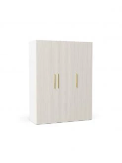 Westwing Collection Modularer Drehtürenschrank Simone in Beige, 150 cm Breite, mehrere Varianten, Basic Interior, Höhe 200 cm