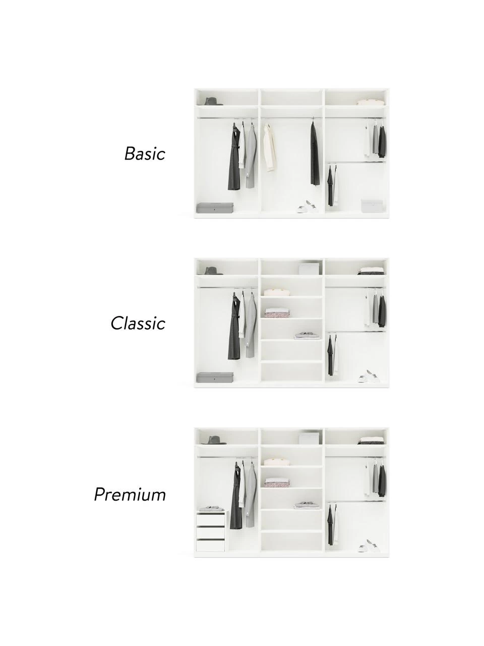 Westwing Collection Modularer Drehtürenschrank Simone in Beige, 300 cm Breite, mehrere Varianten, Basic Interior, Höhe 200 cm 3 Westwing Collection Modularer Drehtürenschrank Simone in Beige, 300 cm Breite, mehrere Varianten, Basic Interior, Höhe 200 cm – Bild 3