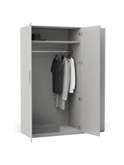 Westwing Collection Modularer Drehtürenschrank Simone in Grau, 150 cm Breite, mehrere Varianten, Basic Interior, Höhe 200 cm 9 Westwing Collection Modularer Drehtürenschrank Simone in Grau, 150 cm Breite, mehrere Varianten, Basic Interior, Höhe 200 cm -Schlafzimmer Verkäufe 2022 Modularer Drehturenschrank Simone in Grau 150 cm Breite mehrere Varianten 2