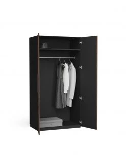 Westwing Collection Modularer Drehtürenschrank Simone in Walnuss-Optik, 100 cm Breite, mehrere Varianten, Basic Interior, Höhe 200 cm -Schlafzimmer Verkäufe 2022 Modularer Drehturenschrank Simone in Walnuss Optik 100 cm Breite mehrere Varianten 3