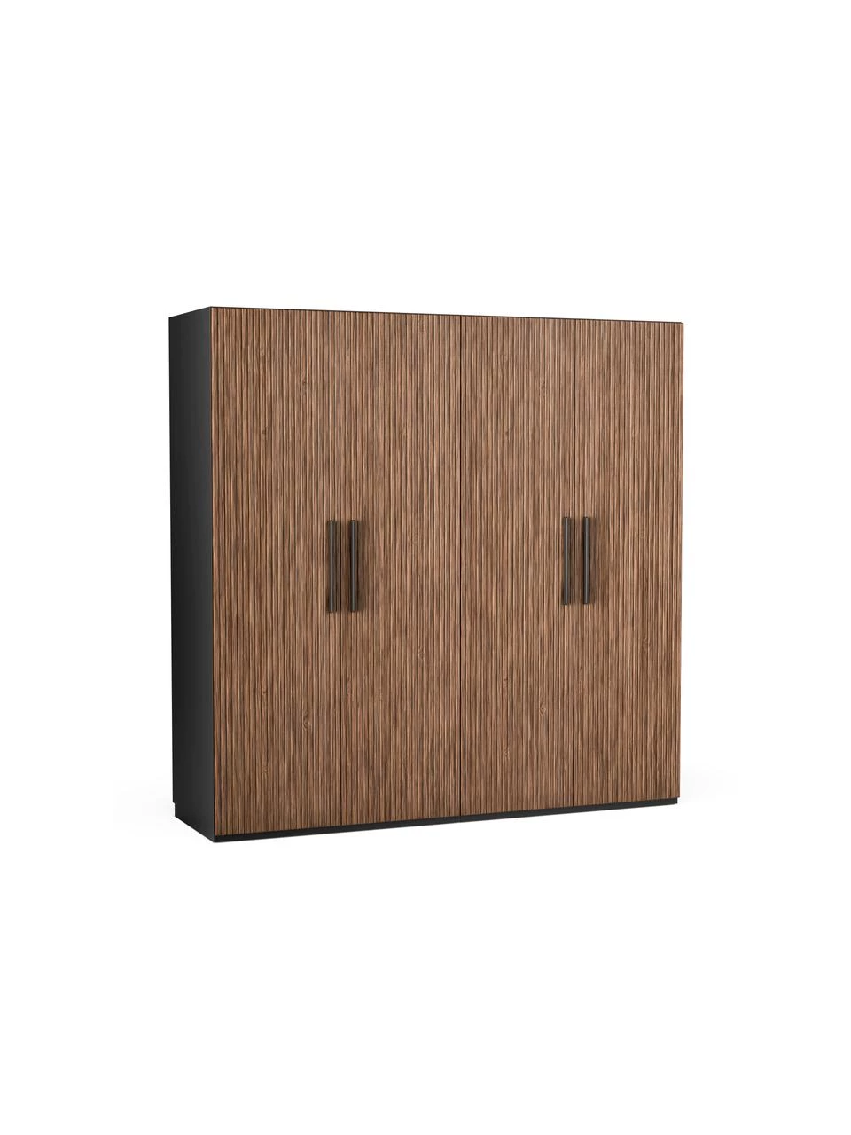 Westwing Collection Modularer Drehtürenschrank Simone in Walnuss-Optik, 200 cm Breite, mehrere Varianten, Basic Interior, Höhe 200 cm 1 Westwing Collection Modularer Drehtürenschrank Simone in Walnuss-Optik, 200 cm Breite, mehrere Varianten, Basic Interior, Höhe 200 cm