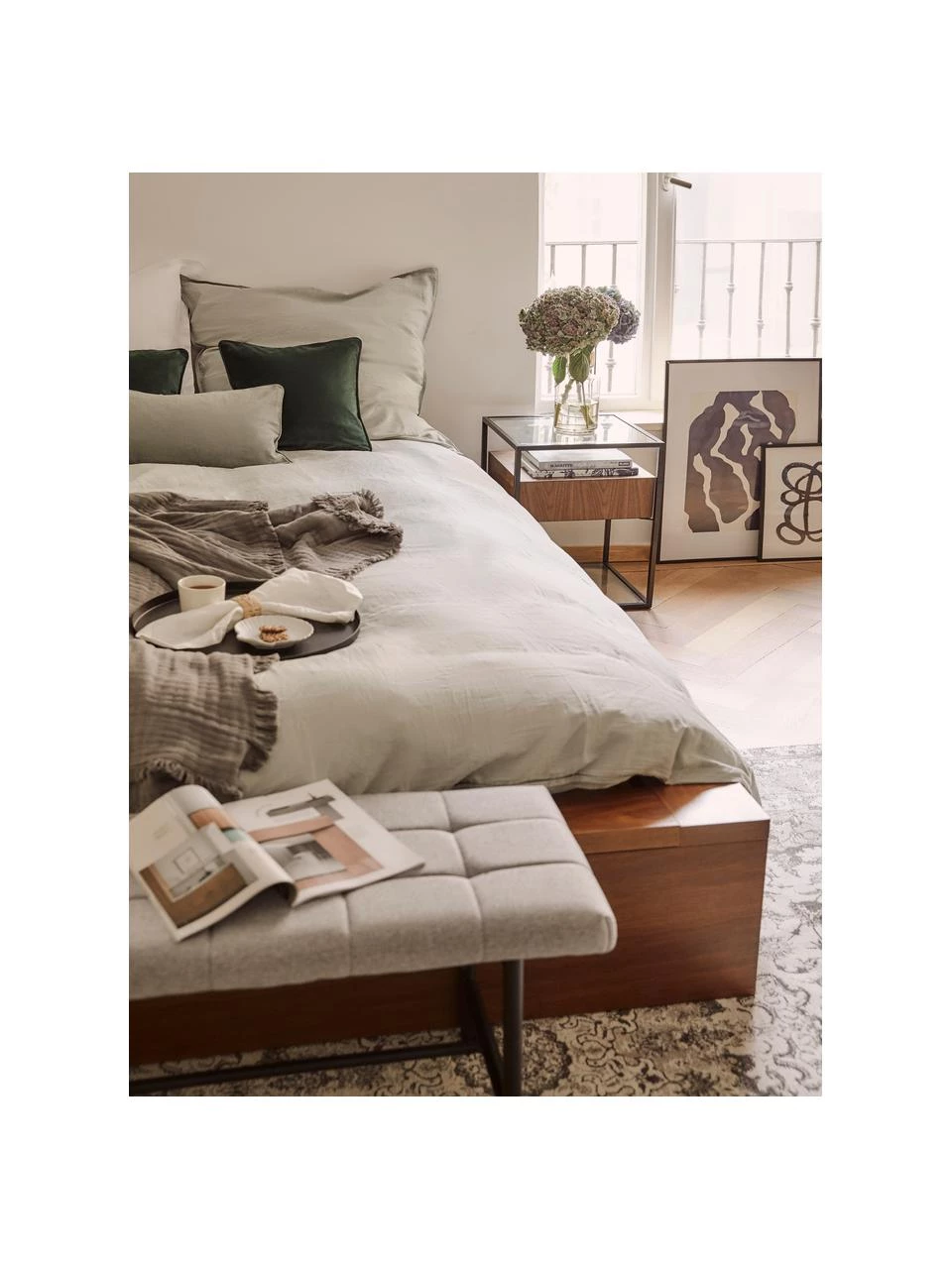 Nachttisch Helix mit Schublade, B 45 x H 54 cm 2 Nachttisch Helix mit Schublade, B 45 x H 54 cm – Bild 2