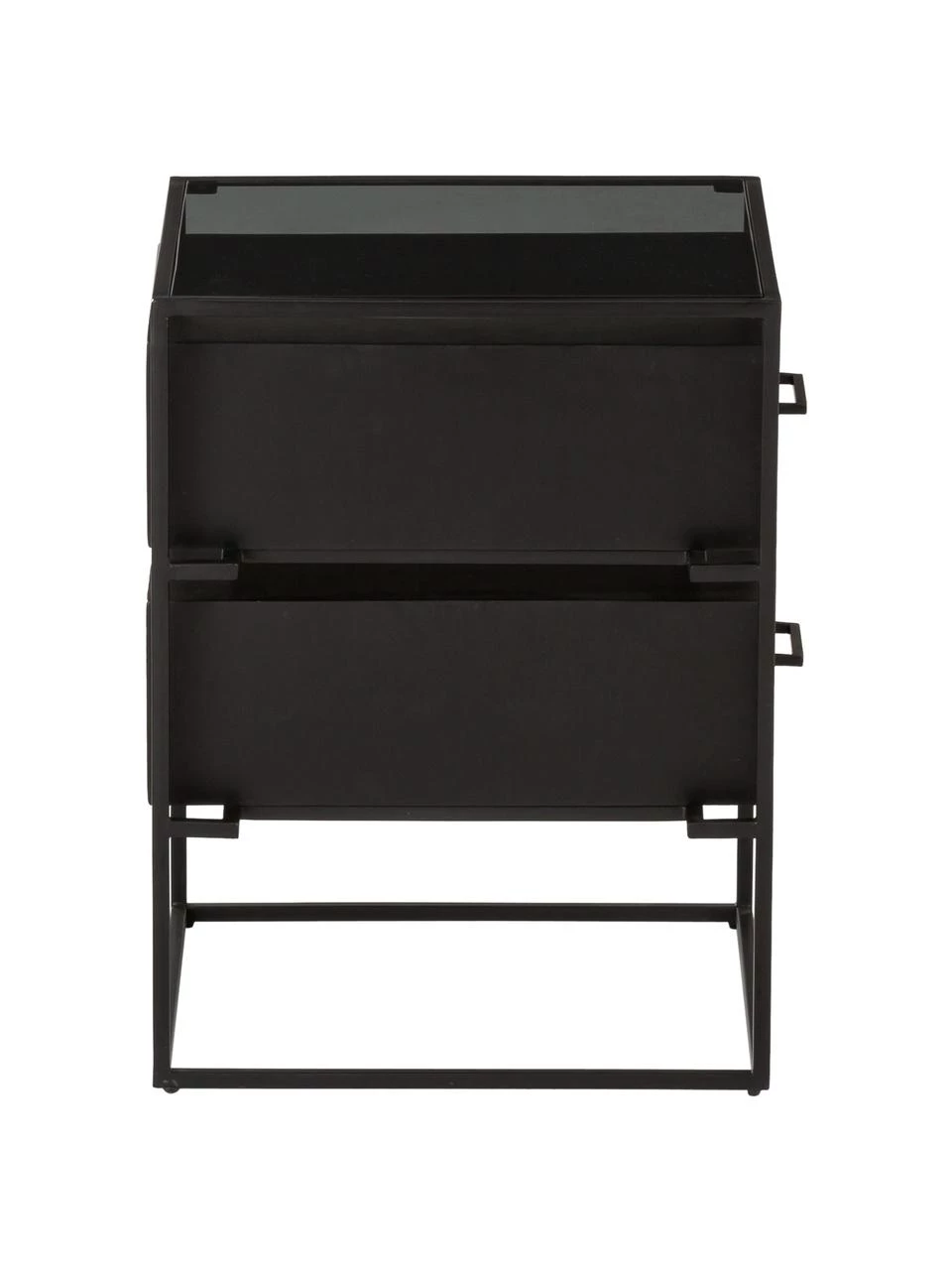 Westwing Collection Nachttisch Lyle mit Glasplatte, B 45 x H 58 cm 5 Westwing Collection Nachttisch Lyle mit Glasplatte, B 45 x H 58 cm – Bild 5