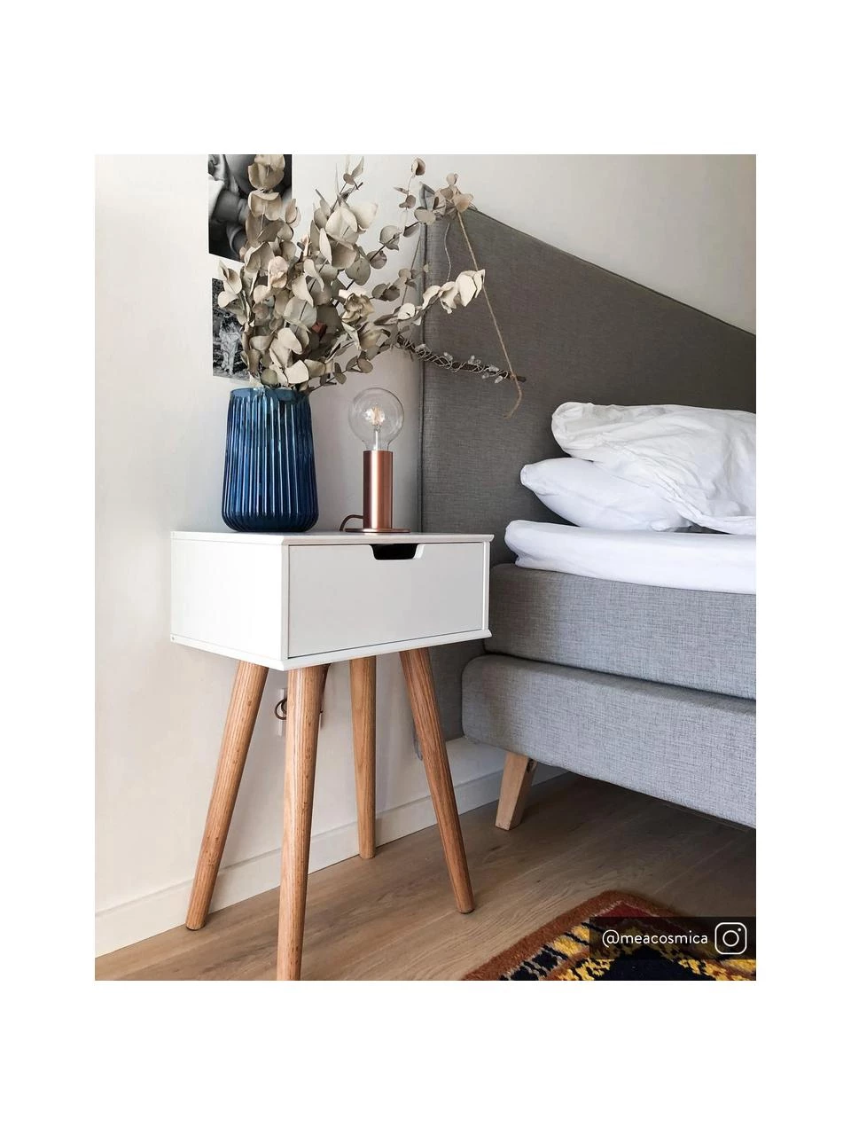 Nachttisch Mitra mit Schublade, B 40 x H 62 cm 2 Nachttisch Mitra mit Schublade, B 40 x H 62 cm – Bild 2